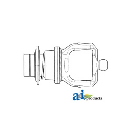 A & I Products Tractor Yoke, Splined 1 3/8" - 21 Spline w/ Ball Collar, CV 4" x4" x8" A-BP5730E3784
